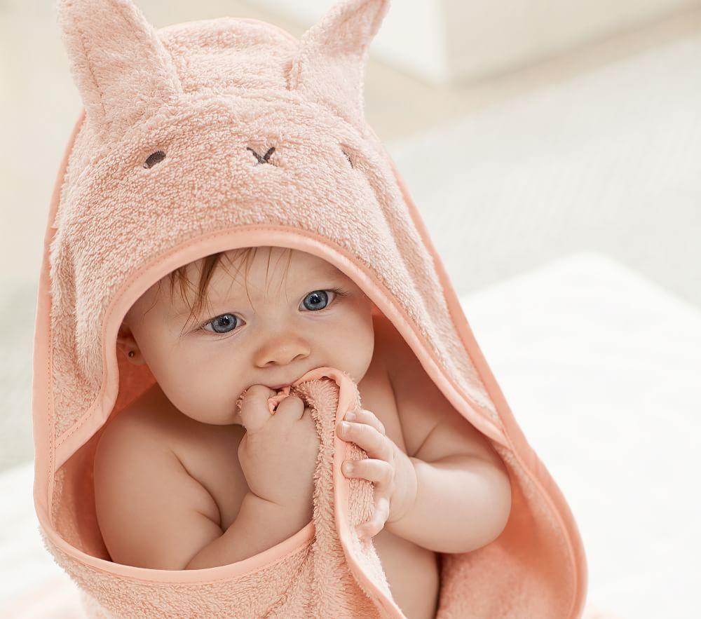 Hooded Bunny Towel and Washcloth Set